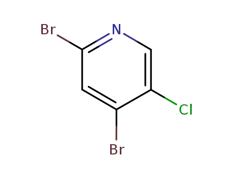 Molecular Structure of 875232-70-5 (2,4-Dibromo-5-chloropyridine)
