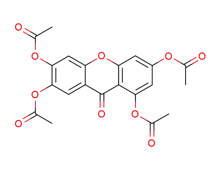 Molecular Structure of 2054-37-7 (9H-Xanthen-9-one, 1,3,6,7-tetrakis(acetyloxy)-)