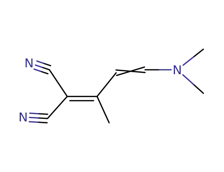 Molecular Structure of 71493-72-6 (Propanedinitrile, [3-(dimethylamino)-1-methyl-2-propenylidene]-)