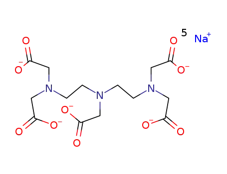 Molecular Structure of 140-01-2 (Pentasodium DTPA)