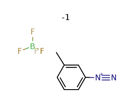 Molecular Structure of 1422-76-0 (Benzenediazonium, 3-methyl-, tetrafluoroborate(1-))
