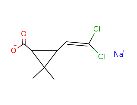 3-(2,2-dichloro-vinyl)-2,2-dimethylcyclopropane-1-carboxylic acid sodium salt