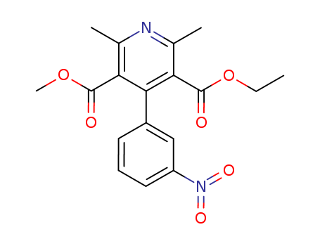 2,6-DIMETHYL-4-(3-NITRO-PHENYL)-PYRIDINE-3,5-DICARBOXYLIC ACID 3-ETHYL ESTER 5-METHYL ESTER