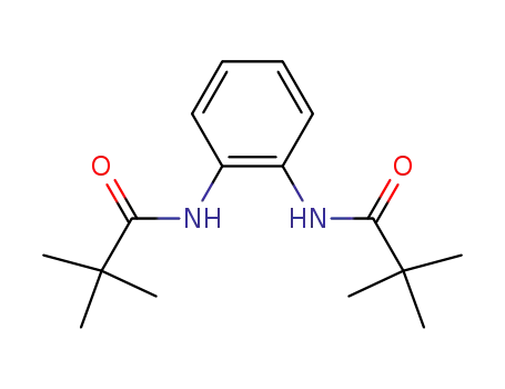 Molecular Structure of 93142-62-2 (N,N-Bis(2,2-dimethylpropionyl)-o-phenylenediamine)