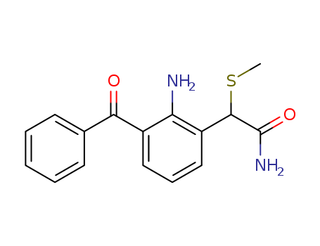 2-Amino-3-benzoyl-alpha-(methylthio)benzeneacetamide