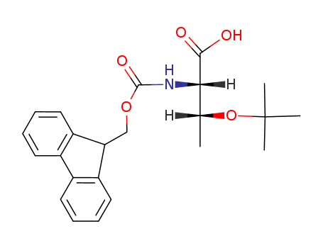 71989-35-0,Fmoc-O-tert-Butyl-L-threonine,(2S,3R)-2-(((9-Fluorenylmethoxy)carbonyl)amino)-3-(tert-butoxy)butanoicacid;(2S,3R)-3-tert-Butoxy-2-[[[[9H-fluoren-9-yl]methoxy]carbonyl]amino)butanoicacid;N-(9-Fluorenylmethoxycarbonyl)-O-tert-butylthreonine;Fmoc-Thr(tBu)-OH;L-Threonine,O-(1,1-dimethylethyl)-N-[(9H-fluoren-9-ylmethoxy)carbonyl]-;