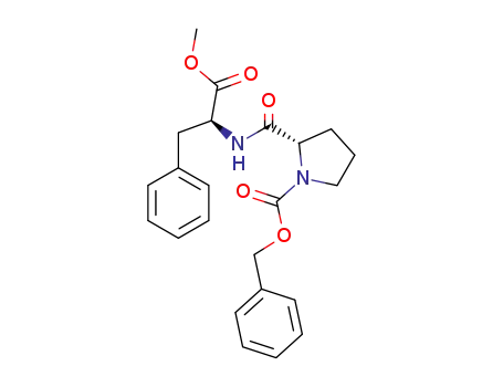 Molecular Structure of 23631-72-3 (L-Phenylalanine, N-[1-[(phenylmethoxy)carbonyl]-L-prolyl]-, methyl ester)