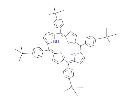 Molecular Structure of 110452-48-7 (Meso-Tetra(4-tert-butylphenyl) Porphine)