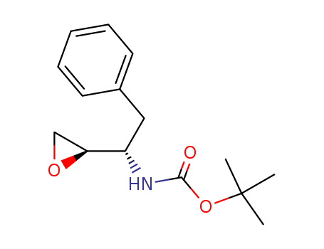 98760-08-8,(2R,3S)-3-(tert-Butoxycarbonyl)amino-1,2-epoxy-4-phenylbutane,Carbamicacid, (1-oxiranyl-2-phenylethyl)-, 1,1-dimethylethyl ester, [R-(R*,S*)]-;Carbamic acid, [(1S)-1-(2R)-oxiranyl-2-phenylethyl]-, 1,1-dimethylethyl ester(9CI);tert-Butyl [(1S)-1-[(2R)-oxiranyl]2-phenylethyl]carbamate;
