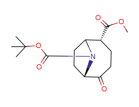 (1S,5R)-9-(tert-butoxycarbonyl)-5-(methoxycarbonyl)-9-azabicyclo<4.2.1>-nonan-2-one