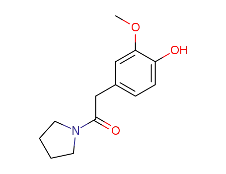 ((4-hydroxy-3-methoxyphenyl)acetyl)pyrrolidine