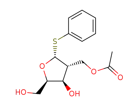 Acetic acid (2R,3R,4R,5R)-4-hydroxy-5-hydroxymethyl-2-phenylsulfanyl-tetrahydro-furan-3-ylmethyl ester
