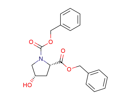 Molecular Structure of 132592-07-5 (（2s，4s）-dibenzyl 4-hydroxypyrrolidine-1，2-dicarboxylate)