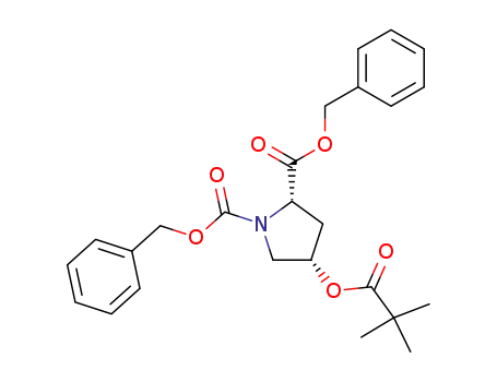 (2S,4S)-4-(pivaloyloxy)-1,2-pyrrolidinedicarboxylic acid 1,2-bis(phenylmethyl ester)