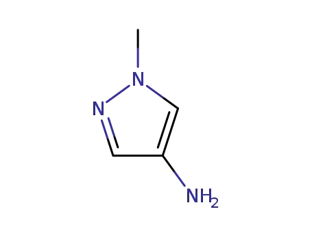 Molecular Structure of 69843-13-6 (1-Methyl-1H-pyrazol-4-ylamine)