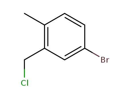Molecular Structure of 87604-18-0 (4-bromo-2-(chloromethyl)-1-methylbenzene)