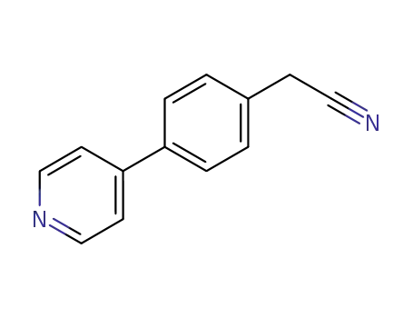 Molecular Structure of 112170-33-9 (Benzeneacetonitrile, 4-(4-pyridinyl)-)