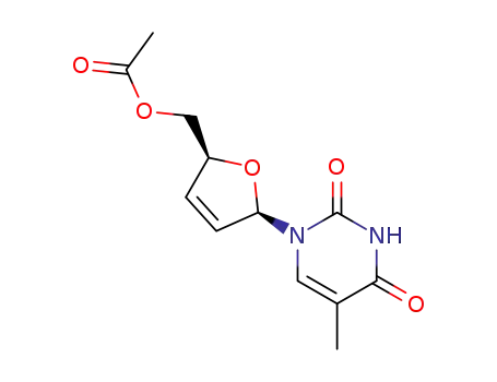 1-(5-O-acetyl-2,3-dideoxy-β-D-glycero-pent-2-enofuranosyl)-thymine