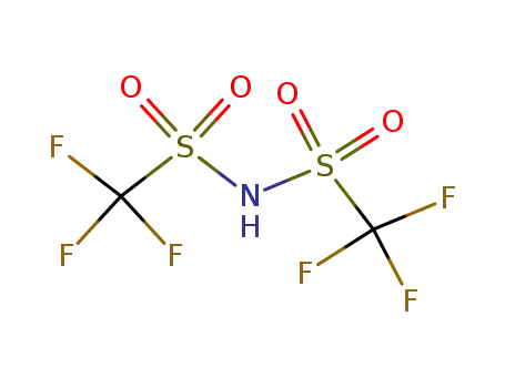 Molecular Structure of 82113-65-3 (Methanesulfonamide,1,1,1-trifluoro-N-[(trifluoromethyl)sulfonyl]-)