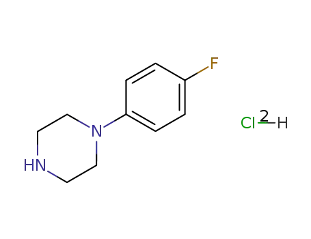 Molecular Structure of 64090-19-3 (1-(4-Fluorophenyl)piperazine dihydrochloride)