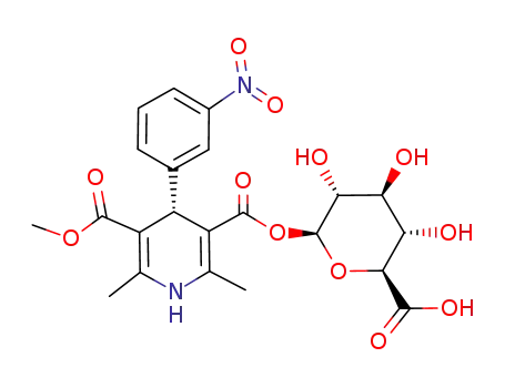 (S)-2,6-Dimethyl-4-(3-nitro-phenyl)-1,4-dihydro-pyridine-3,5-dicarboxylic acid 3-((2S,3R,4S,5S,6S)-6-carboxy-3,4,5-trihydroxy-tetrahydro-pyran-2-yl) ester 5-methyl ester