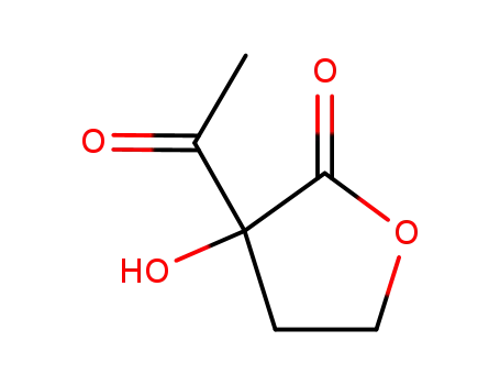 Molecular Structure of 135366-64-2 (2(3H)-Furanone, 3-acetyldihydro-3-hydroxy- (9CI))