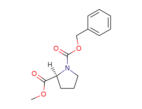 Molecular Structure of 5211-23-4 (N-CARBOBENZYLOXY-L-PROLINE METHYL ESTER)