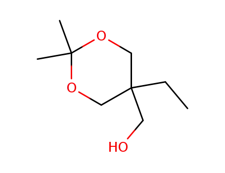 Molecular Structure of 20761-68-6 ((5-ethyl-2,2-dimethyl-1,3-dioxan-5-yl)methanol)