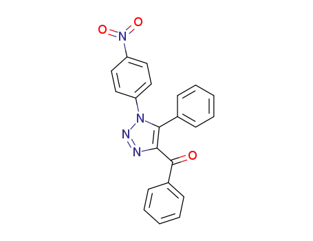 Molecular Structure of 122942-42-1 (Methanone, [1-(4-nitrophenyl)-5-phenyl-1H-1,2,3-triazol-4-yl]phenyl-)