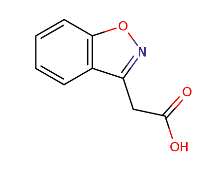 Molecular Structure of 4865-84-3 (2-(1,2-Benzisoxazol-3-yl)acetic acid)
