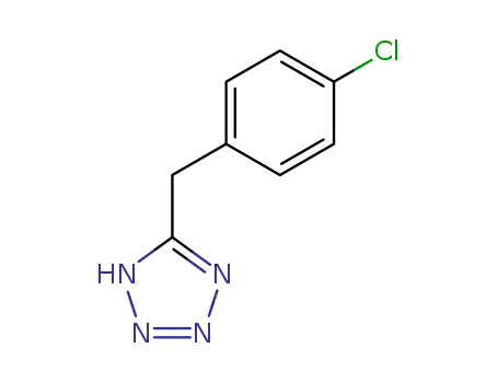 Molecular Structure of 14064-61-0 (5-(4-CHLORO-BENZYL)-2H-TETRAZOLE)