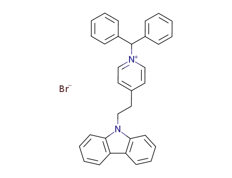 1-diphenylmethyl-4-<2-(9-carbazolyl)ethyl>pyridinium bromide