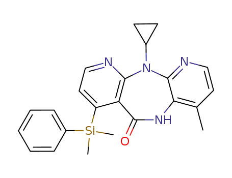 11-cyclopropyl-5,11-dihydro-7-(dimethylphenylsilyl)-4-methyl-6H-dipyrido<3,2-b:2',3'-e><1,4>diazepine-6-one