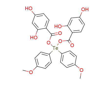 Di(p-anizyl)tellurium diresorcylate