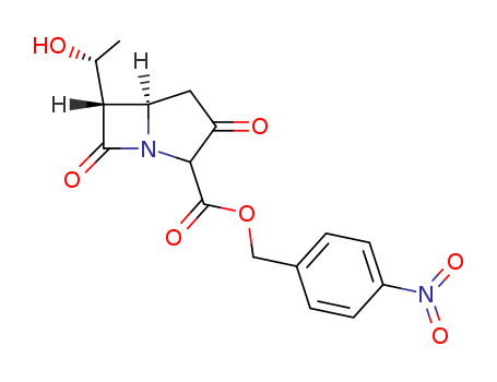 74288-40-7,p-Nitrobenzyl-6-(1-hydroxyethyl)-1-azabicyclo(3.2.0)heptane-3,7-dione-2-carboxylate,1-Azabicyclo[3.2.0]heptane-2-carboxylicacid, 6-(1-hydroxyethyl)-3,7-dioxo-, (4-nitrophenyl)methyl ester, [5R-[5a,6a(R*)]]-;ADC 13;p-Nitrobenzyl(5R,6S)-6-((1R)-1-hydroxyethyl)-2-oxocarbapenam-3-carboxylate;p-Nitrobenzyl-6-(1-hydroxyethyl)-1-azabicyclo(3.2.0)heptane-3,7-dione-2-carboxylate;