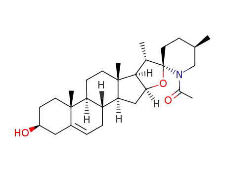 Molecular Structure of 58822-29-0 ((22alpha,25R)-28-Acetylspirosol-5-en-3beta-ol)