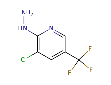 Molecular Structure of 89570-82-1 (3-CHLORO-5-(TRIFLUOROMETHYL)PYRID-2-YLHYDRAZINE)