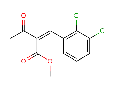 Molecular Structure of 68064-69-7 (Z-2-(2,3-Dichlorophenyl)methylene-3-oxobutanoic acid methyleater)