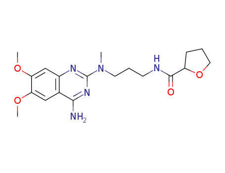 2-Furancarboxamide,N-[3-[(4-amino-6,7-dimethoxy-2-quinazolinyl)methylamino]propyl]tetrahydro-(81403-80-7)