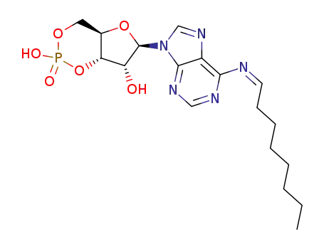(4aR,6R,7R,7aS)-6-[6-Oct-(Z)-ylideneamino-purin-9-yl]-2-oxo-tetrahydro-2λ5-furo[3,2-d][1,3,2]dioxaphosphinine-2,7-diol
