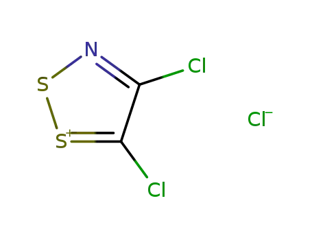 Molecular Structure of 75318-43-3 (4,5-Dichloro-1,2,3-dithiazolium chloride)
