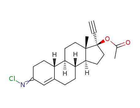 17α-Ethinyl-17β-acetoxy-Δ4-oestren-3-N-chlorimin