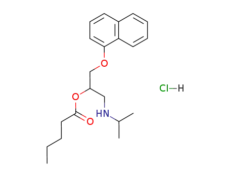 O-valerylpropranolol hydrochloride