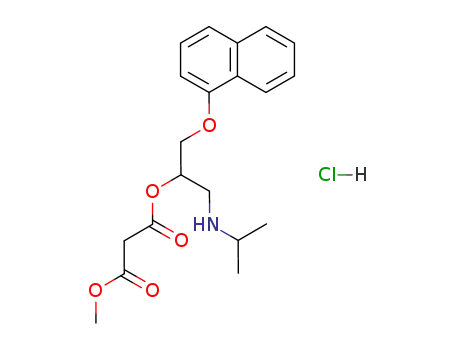 Malonic acid 1-(isopropylamino-methyl)-2-(naphthalen-1-yloxy)-ethyl ester methyl ester; hydrochloride