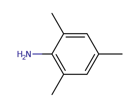 Molecular Structure of 88-05-1 (Benzenamine,2,4,6-trimethyl-)