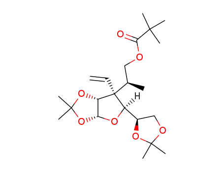 (2R,3R,4S,5S)-2,3-(isopropylidenedioxy)-5-<(R)-1,2-(isopropylidenedioxy)ethyl>-4-<(S)-1-methyl-2-(pivaloyloxy)ethyl>-4-vinyltetrahydrofuran