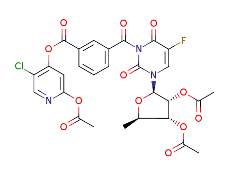 3-[3-(2-acetoxy-5-chloro-4-pyridyloxycarbonyl)-benzoyl]-5'-deoxy-2',3'-di-O-acetyl-5-fluorouridine