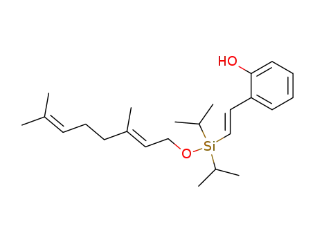 2-{(E)-2-[((E)-3,7-Dimethyl-octa-2,6-dienyloxy)-diisopropyl-silanyl]-vinyl}-phenol