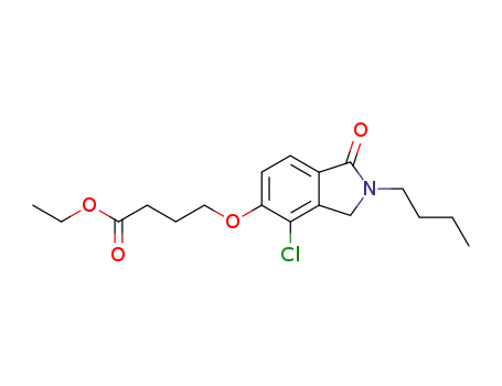 4-(2-Butyl-4-chloro-1-oxo-2,3-dihydro-1H-isoindol-5-yloxy)-butyric acid ethyl ester