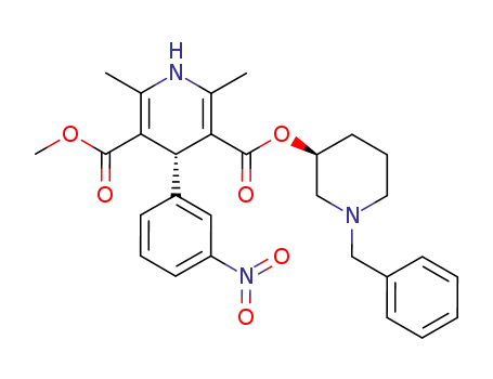 (R)-2,6-Dimethyl-4-(3-nitro-phenyl)-1,4-dihydro-pyridine-3,5-dicarboxylic acid 3-((S)-1-benzyl-piperidin-3-yl) ester 5-methyl ester
